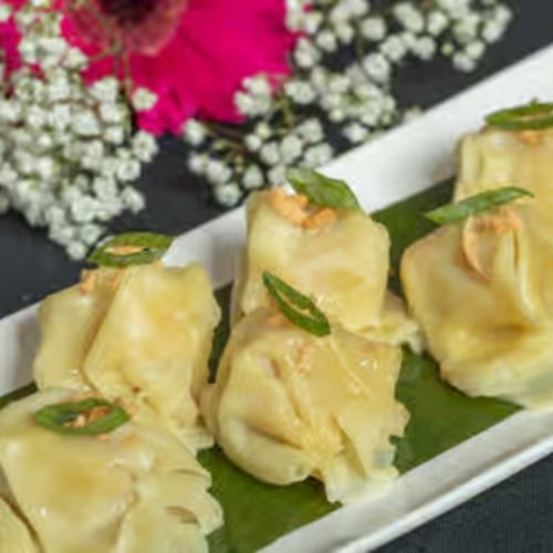 Chicken & Shrimp Dumpling Soup.