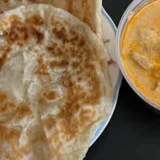 Roti Served with Massaman Curry