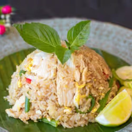 Basil Fried Rice Vegan.