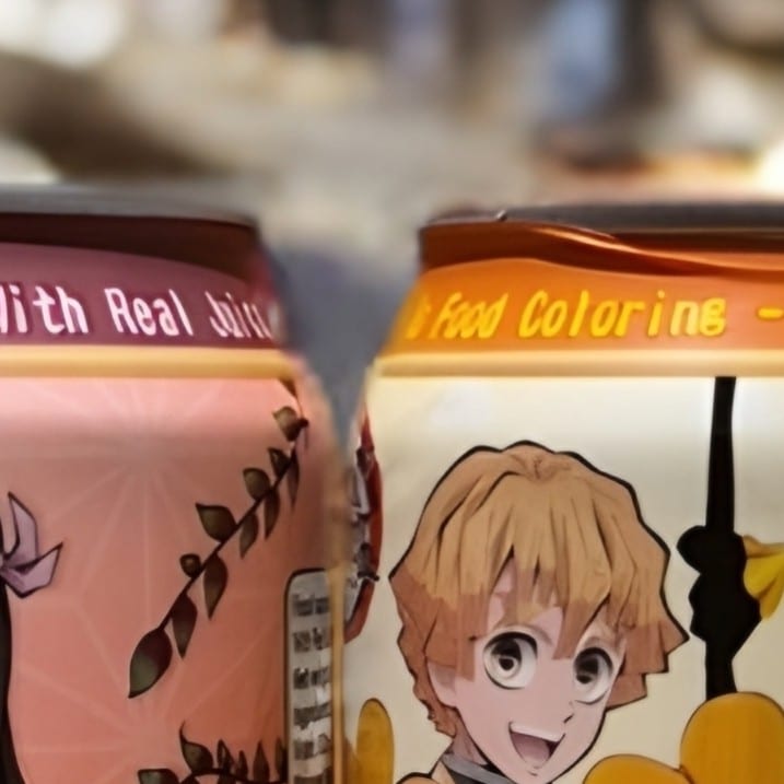 Demon Slayer Sparking Water. Strawberry.