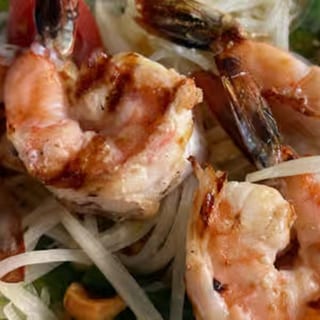 Grilled Shrimp Papaya Salad