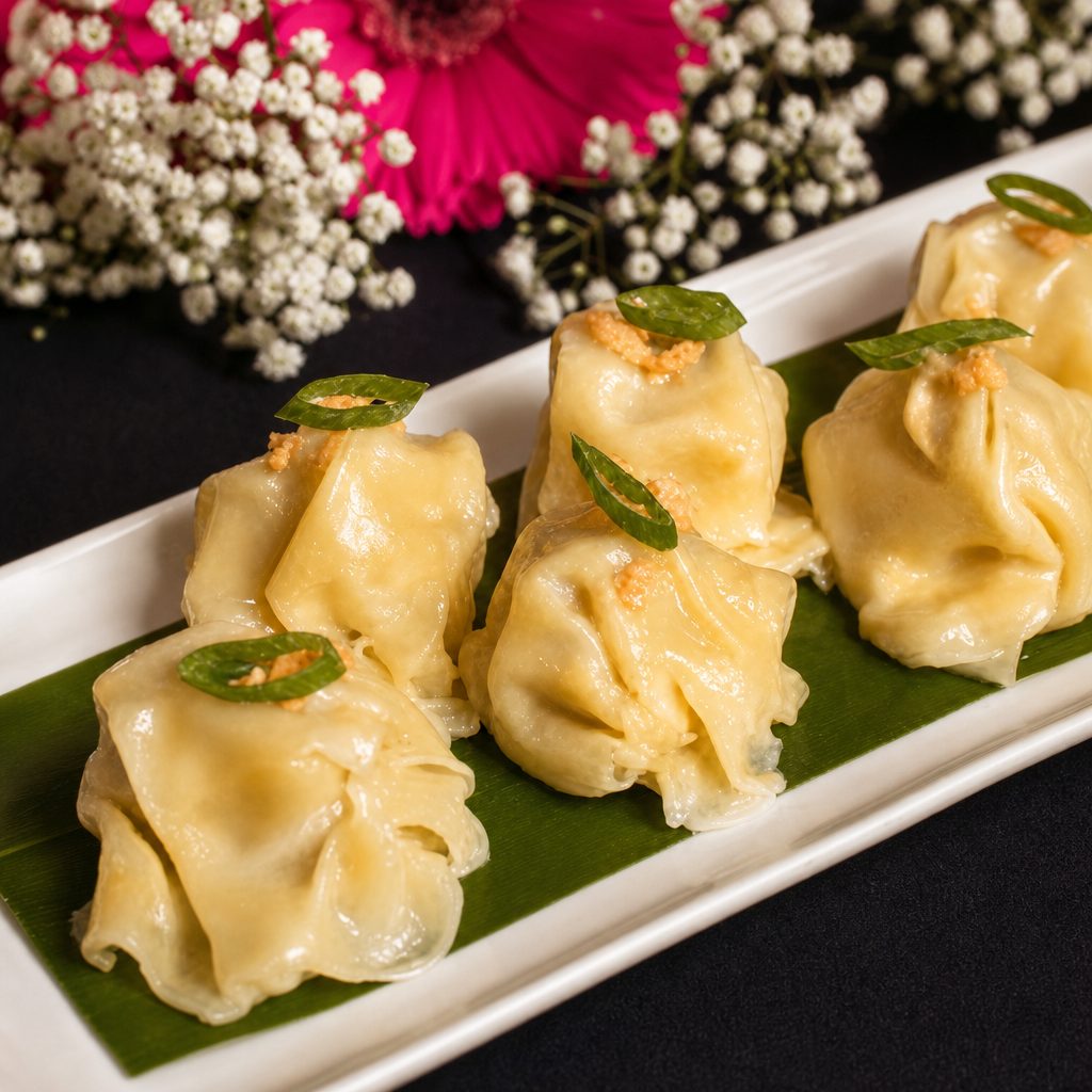 Chicken & Shrimp Dumplings.
