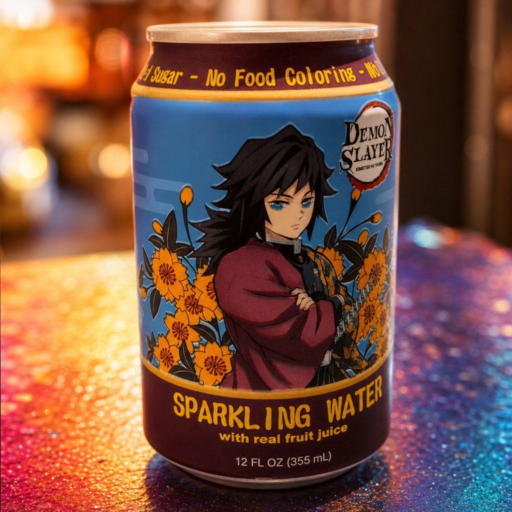 Demon Slayer Sparking Water Passion Fruit.