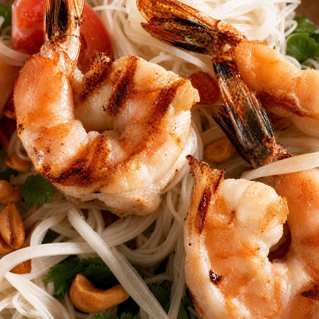 Grilled Shrimp Papaya Salad.