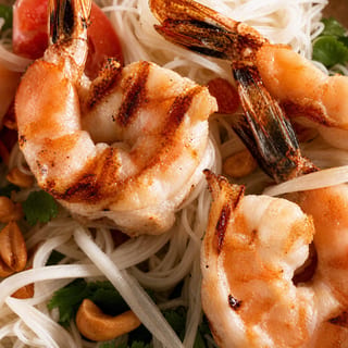 Grilled Shrimp Papaya Salad