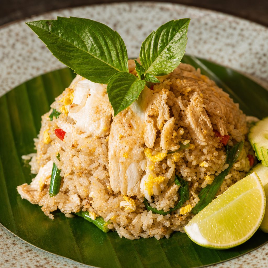 Basil Fried Rice Vegan.