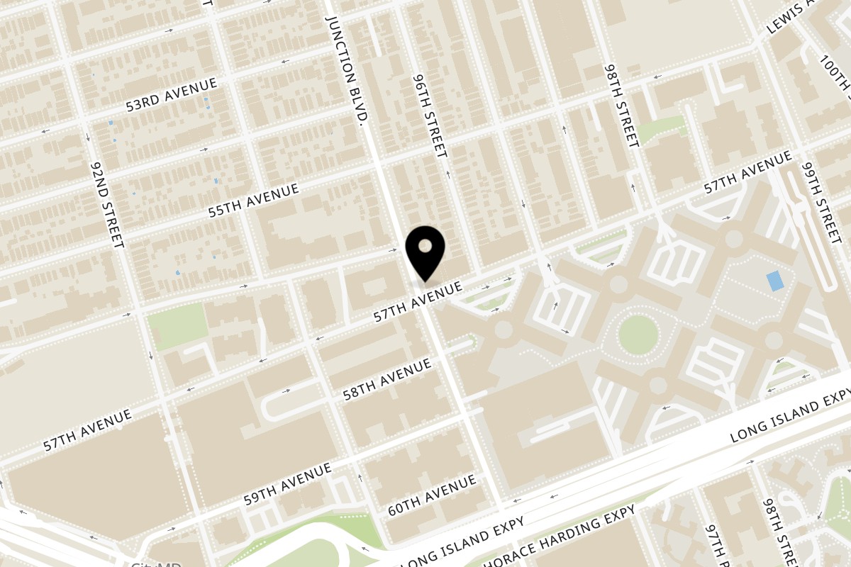 Map showing the location of Nook on 5617 Junction Blvd in Elmhurst